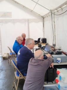 Radios being operated by club members